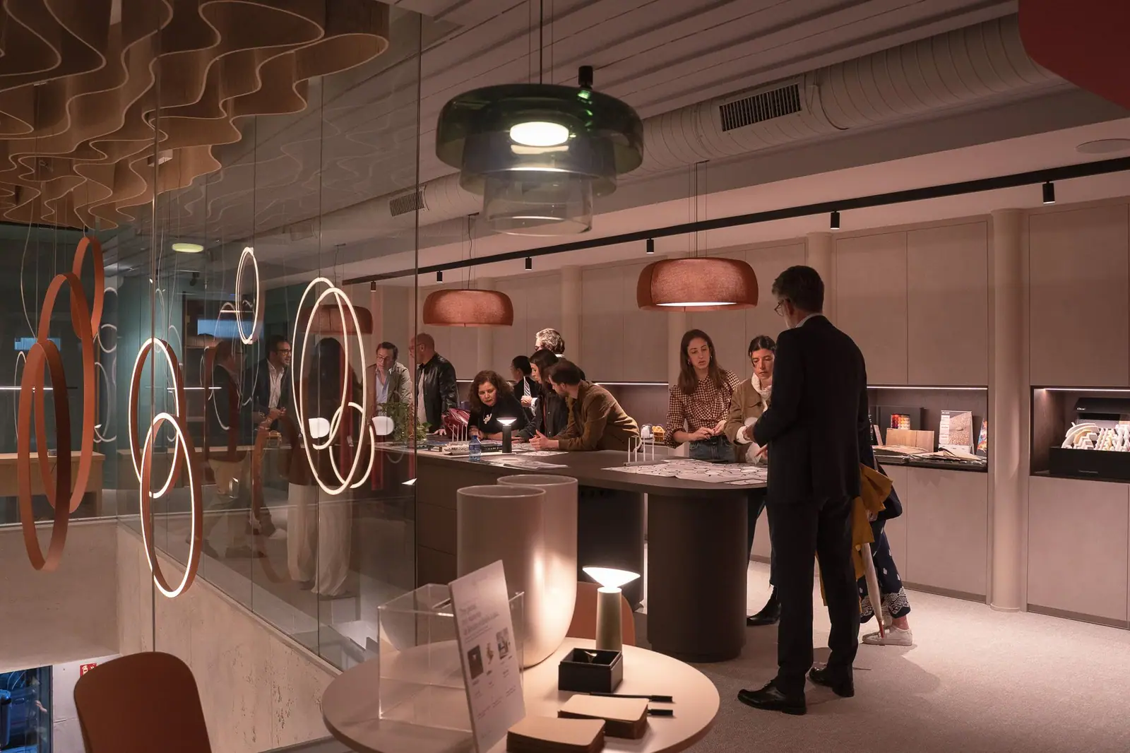 Studios and brands at the Meet Design Center in Madrid on its opening night